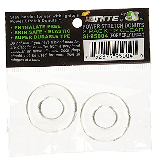 SI Power Stretch Donuts 2pk Clear