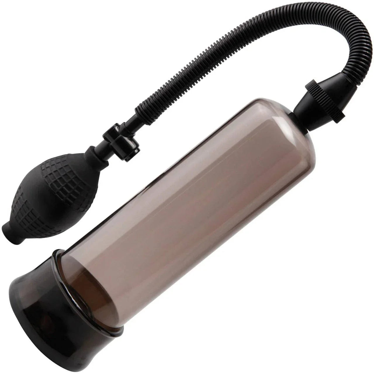 Pipedream Pump Worx Beginner's Power Pump with acrylic cylinder and EZ grip pump.