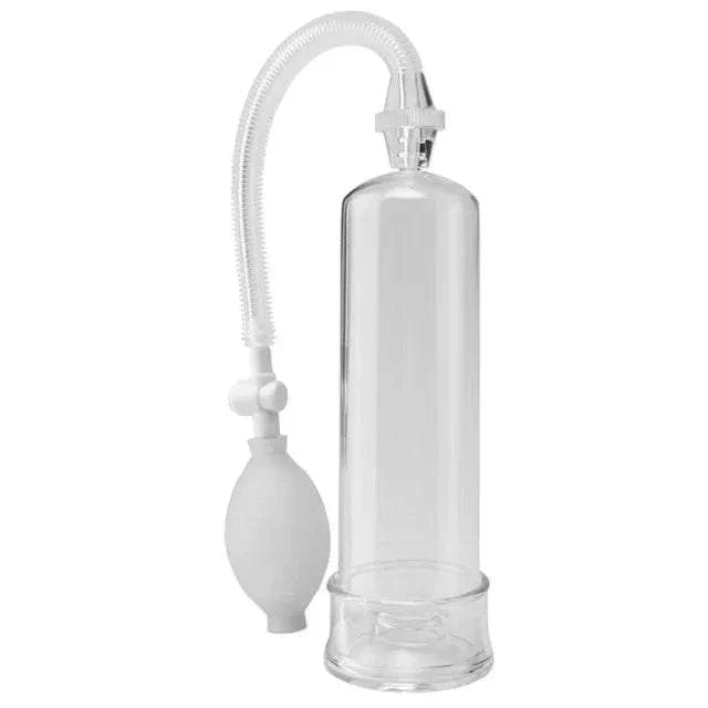 Pipedream Pump Worx Beginner's Power Pump with acrylic cylinder and EZ grip for enhanced performance.