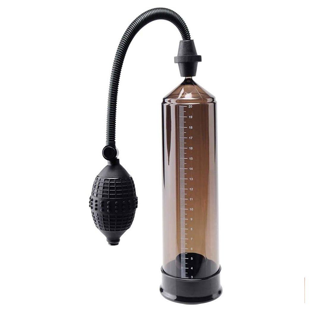 Pipedream Pump Worx Euro Pump Black, sleek design, enhances sexual performance, durable materials, latex sleeve, offers intense pleasure.