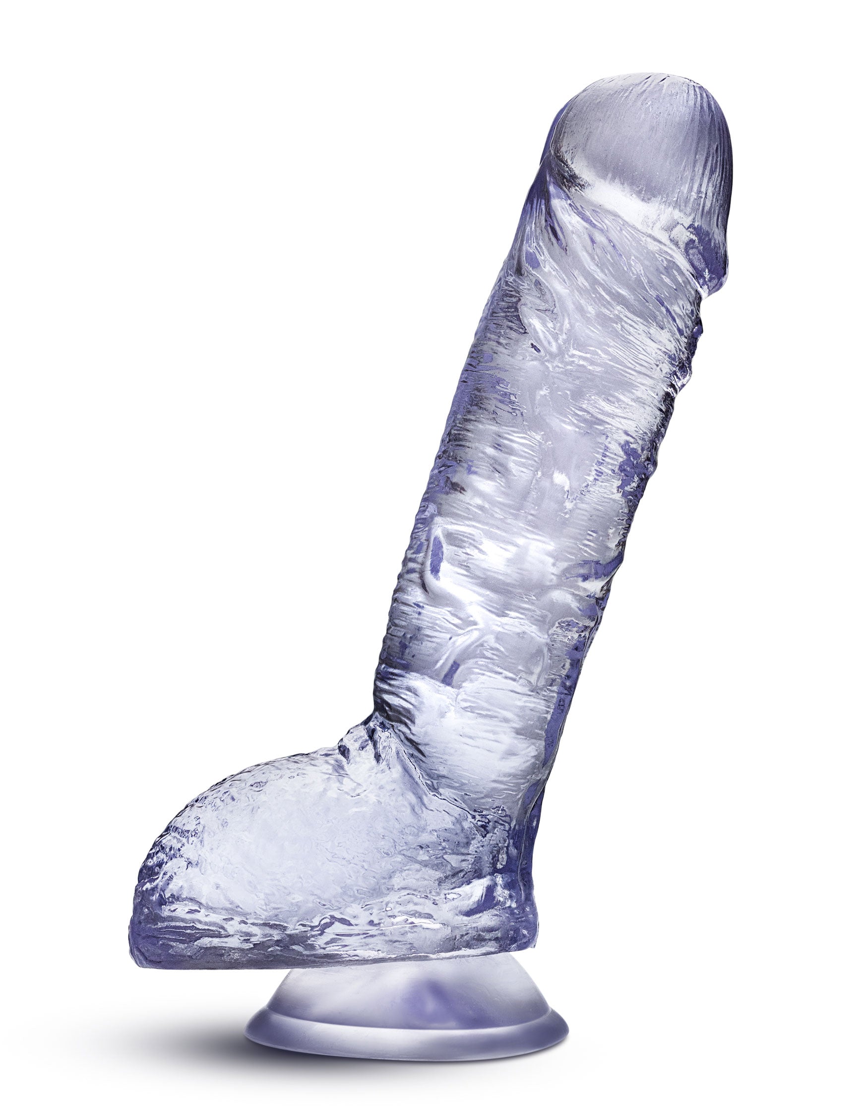 B Yours Plus Hearty n' Hefty 9 in. Dildo with Balls Clear