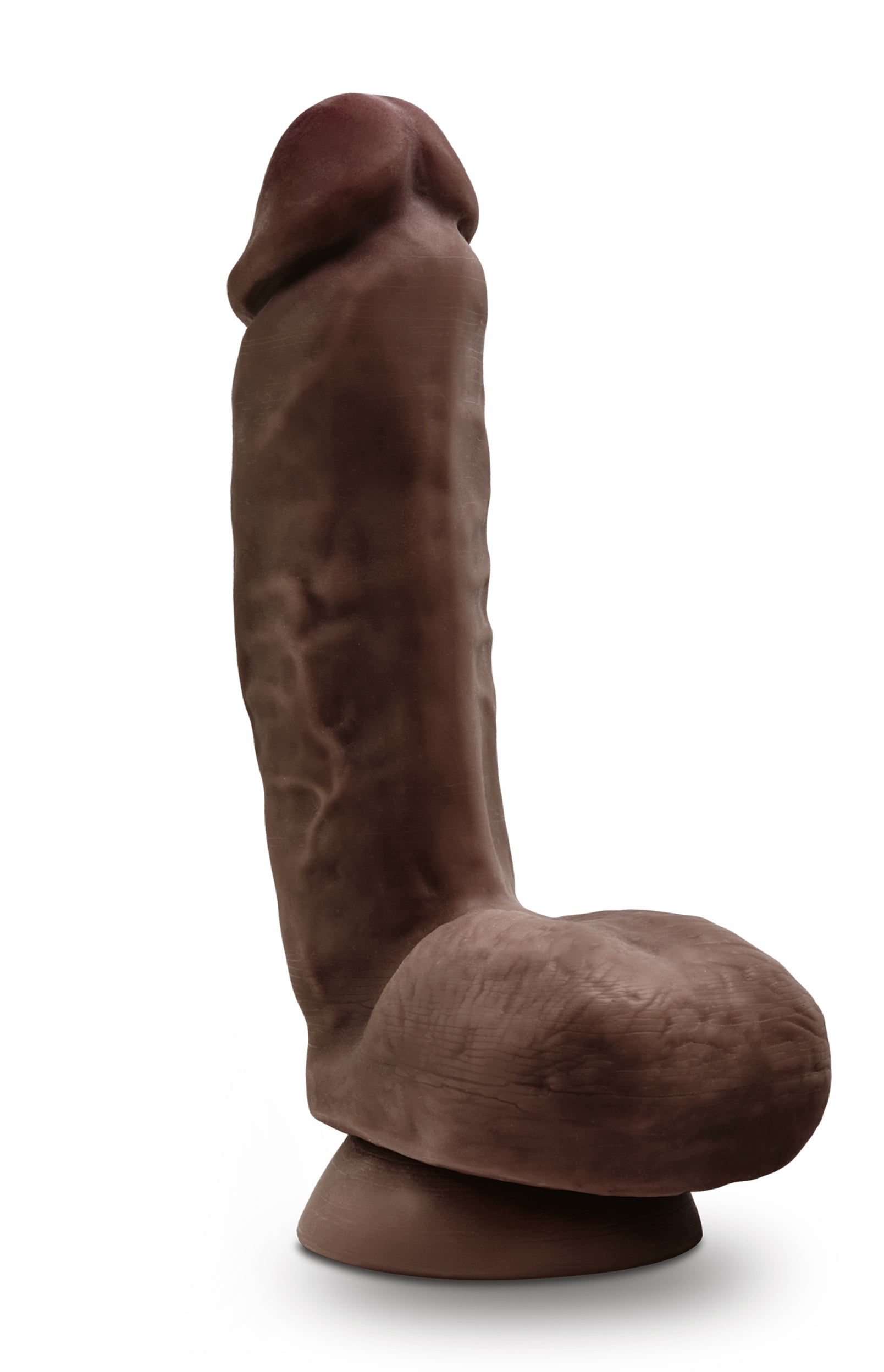 Dr. Skin Glide Realistic 7 in. Self-Lubricating Dildo with Balls Beige
