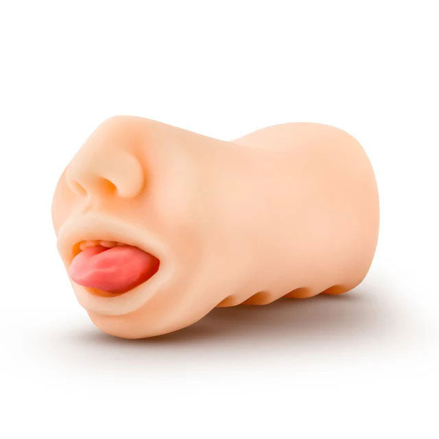 X5 Men Oral Anne Mouth Stroker Beige