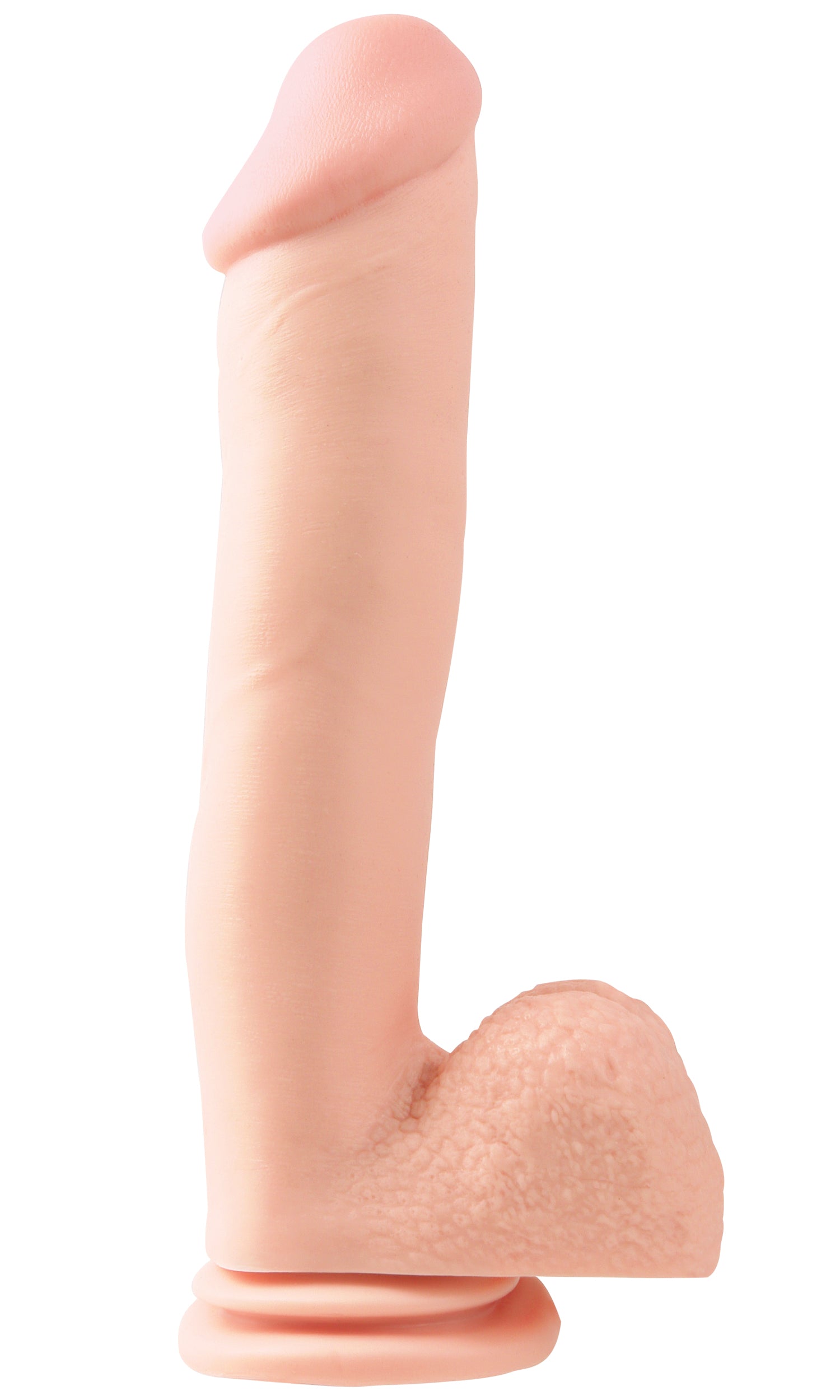 Basix Rubber Works Dong w/Suction Cup - Flesh
