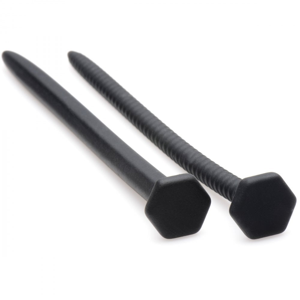 Hardware - Nail & Screw Silicone Sounds for penetrative pleasure and stimulation.