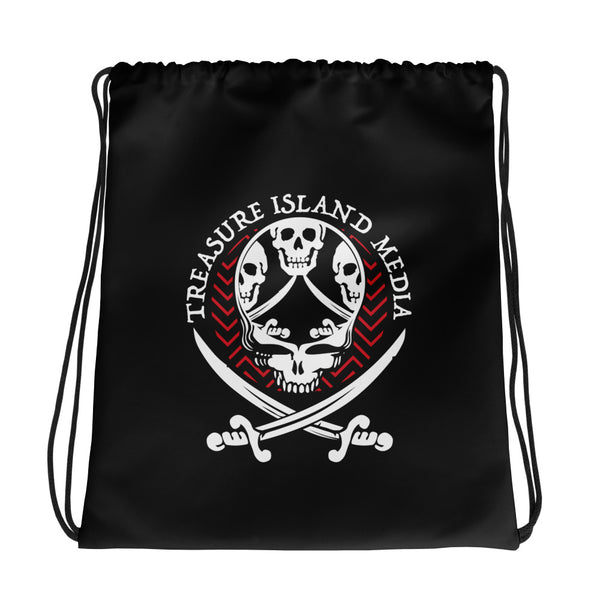 Tri-Skull Drawstring bag