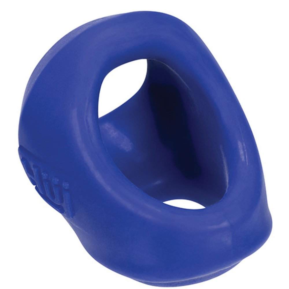 Hunkyjunk CLUTCH Cock/Ball Sling in blue, designed for comfort and stimulation.