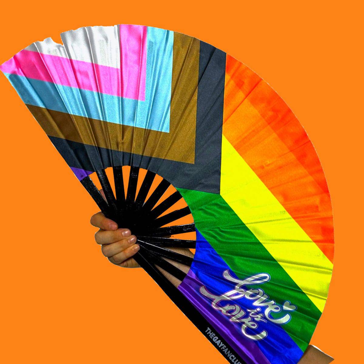 Pride Rainbow Flag Fan