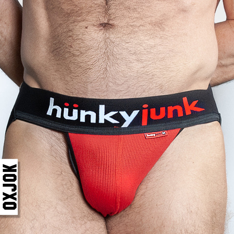 Oxballs Hunker Jockstrap - red hot