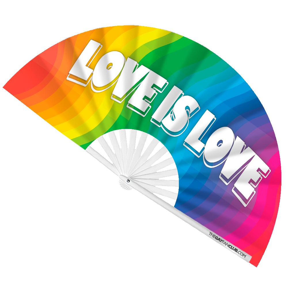 Love Is Love Rainbow Fan