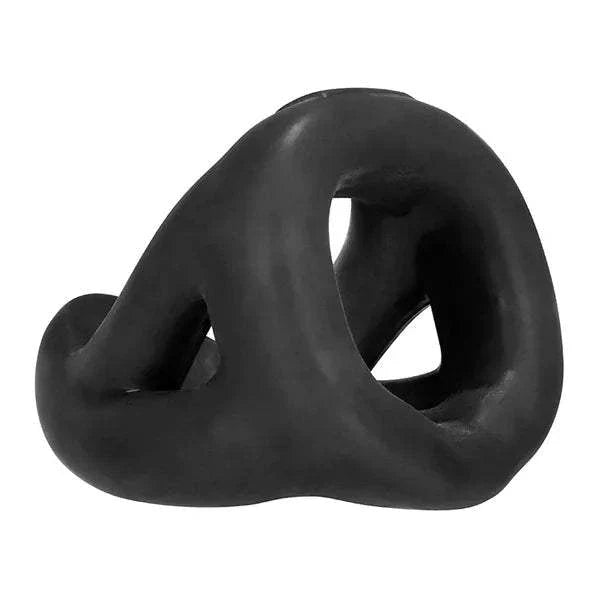 Hunkyjunk SLINGSHOT Teardrop CockRing 3-Ring TPR Silicone Blend Cobalt for enhanced intimate moments.