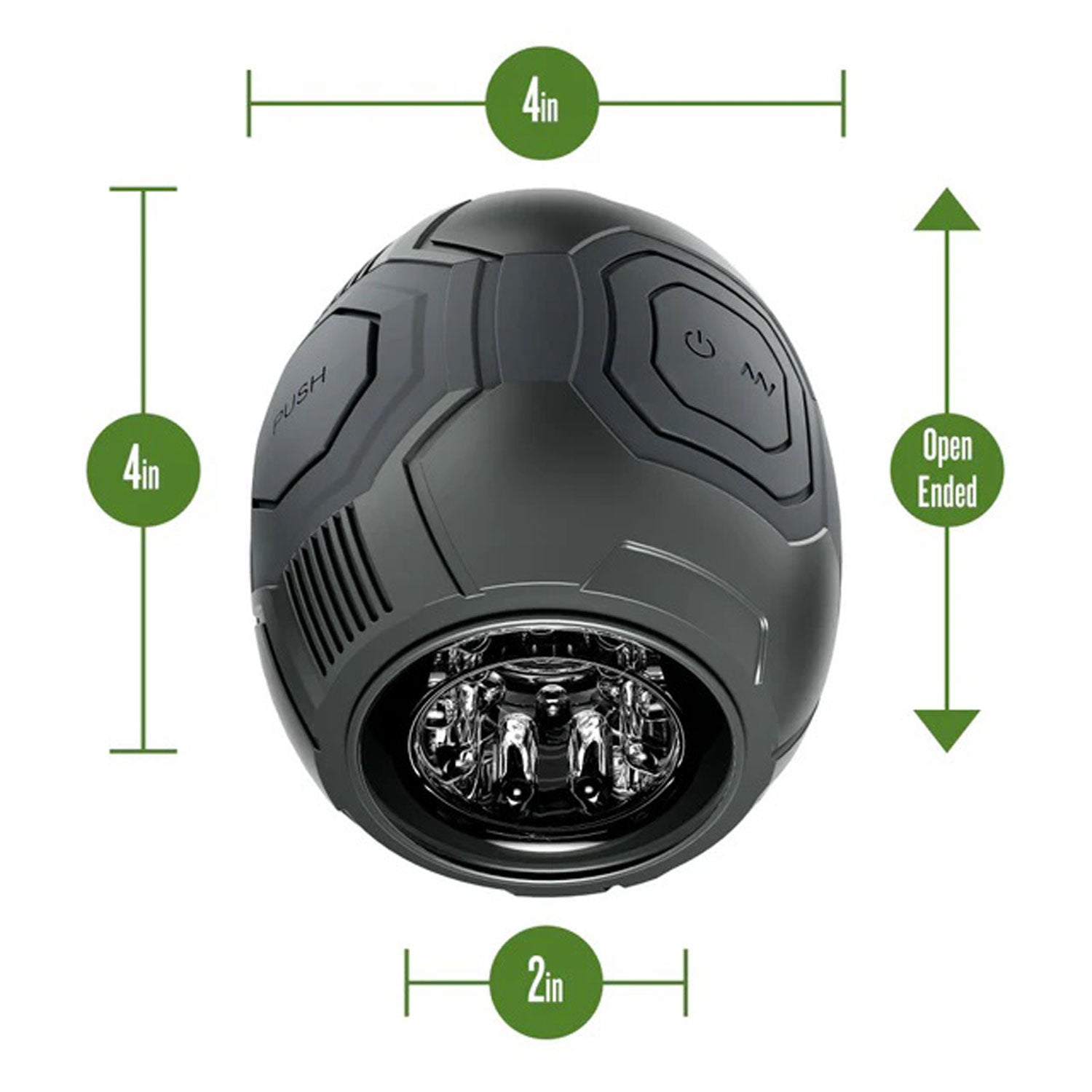 M for Men Dome X Vibrating Masturbator Black