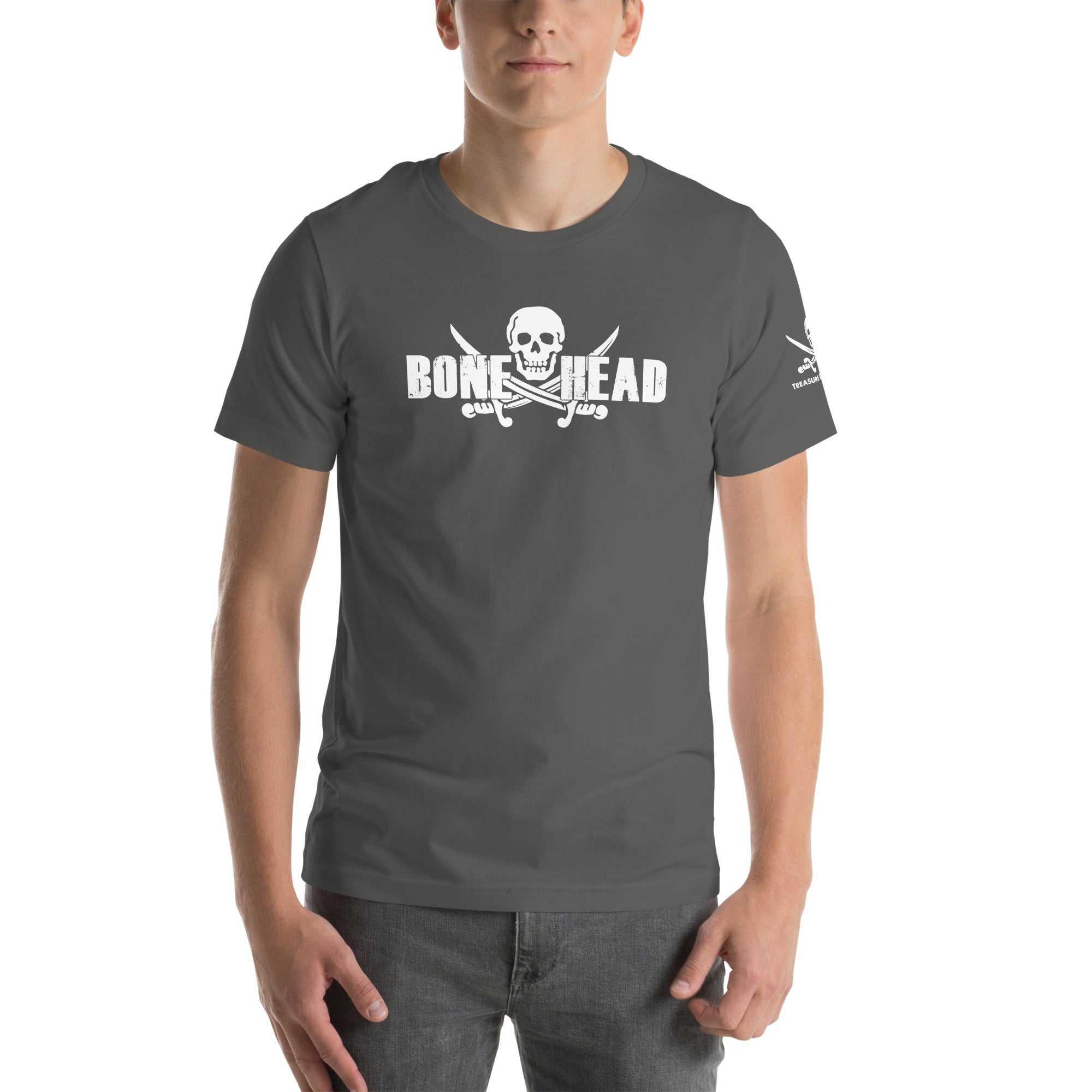 Bone Head T-Shirt with skull graphic design on high-quality cotton fabric.