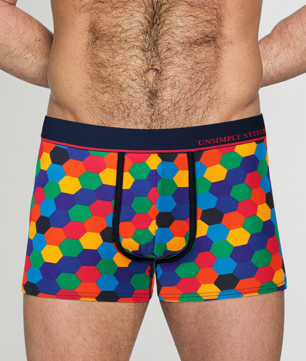 Unsimply Stitched Colored Honeycomb Trunk