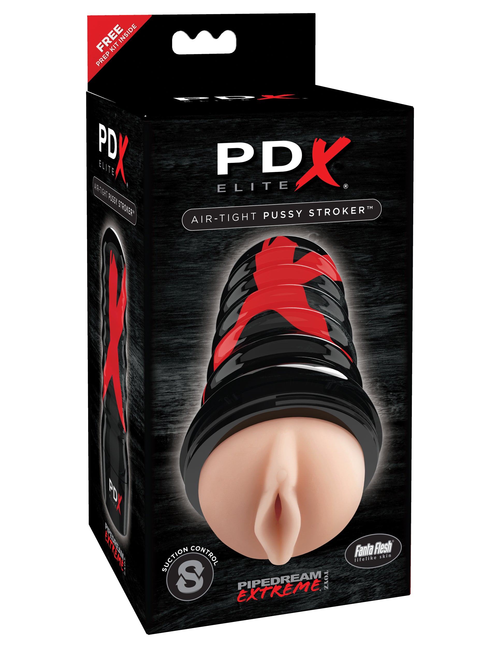 PDX Elite Air Tight Pussy Stroker Beige/Black
