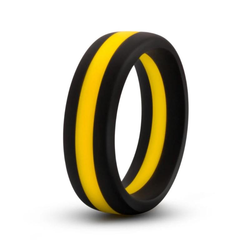 Blush Performance Silicone Go Pro Cock Ring Black/Gold/Black