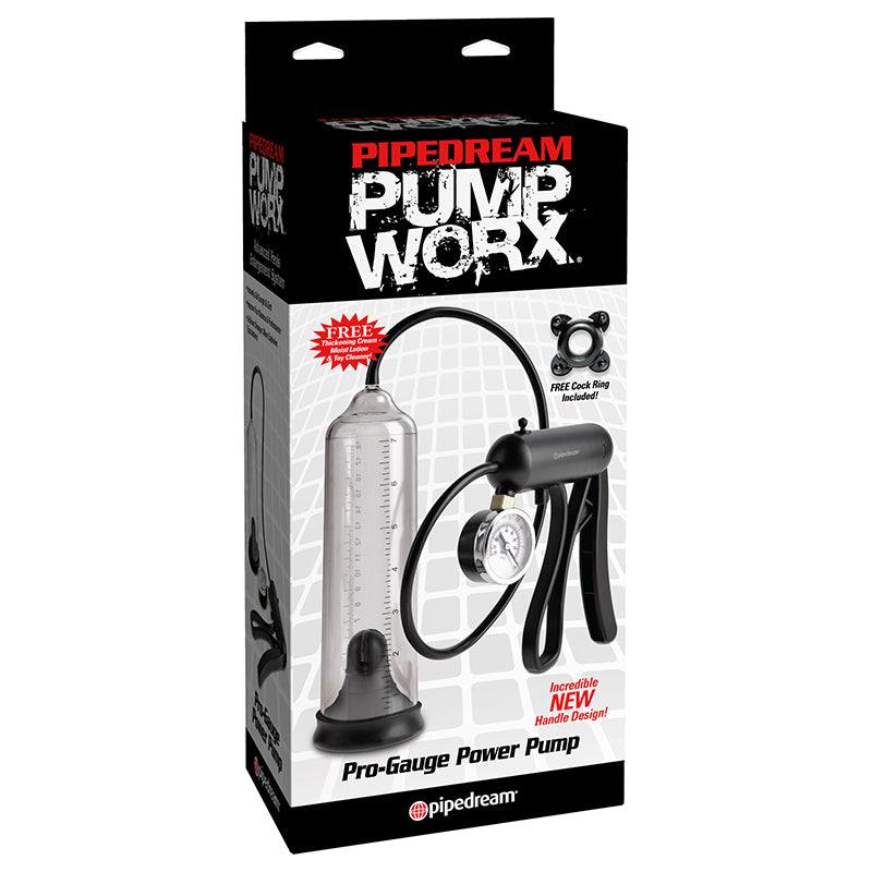 Pipedream Pump Worx Pro-Gauge Power Pump Clear/Black