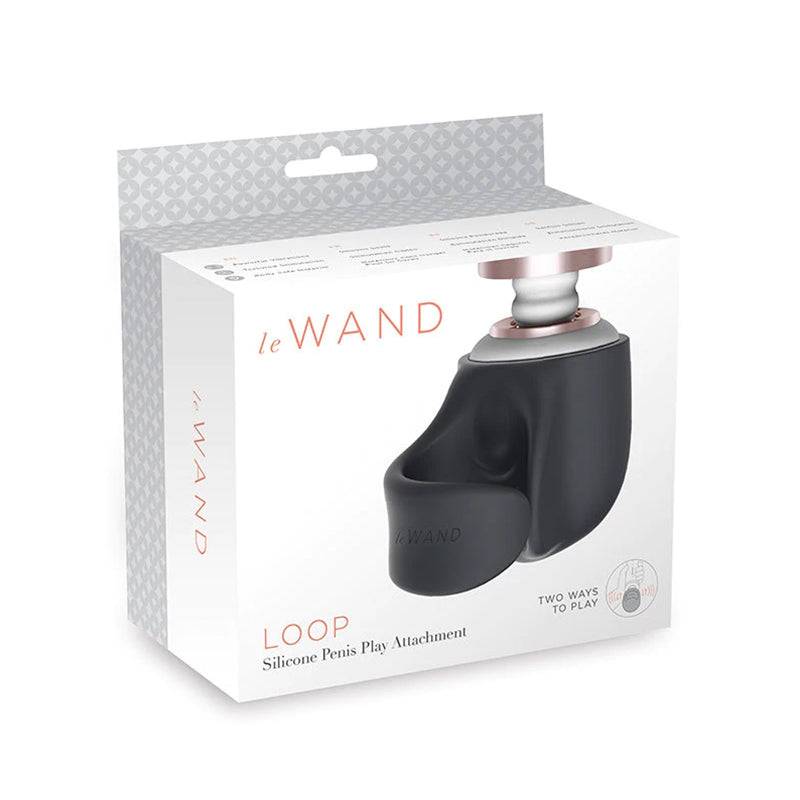 Le Wand Loop Silicone Penis Play Attachment in packaging, designed for enhanced pleasure.