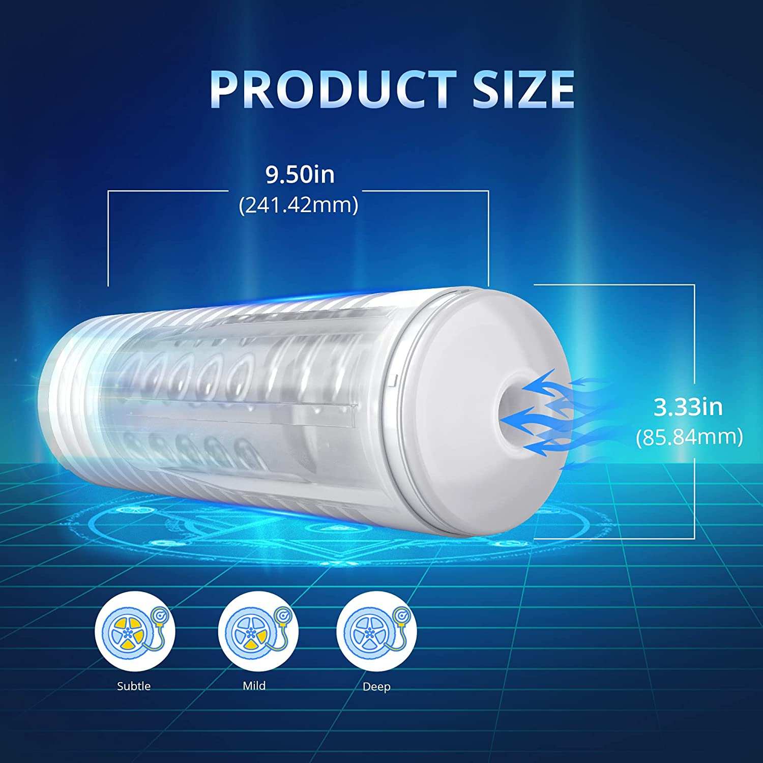 Lovense Max 2 App-Controlled Stroker product dimensions and features.