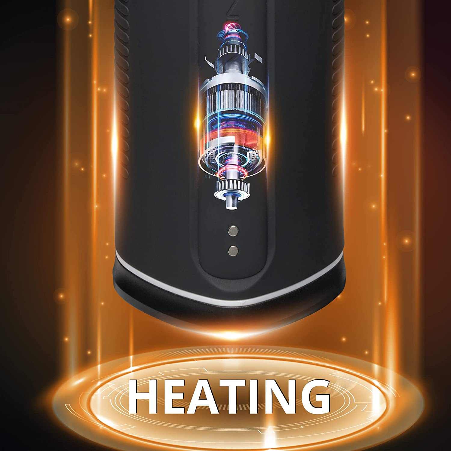 Lovense Calor App-Compatible Vibrating and Heating Masturbator with sleek design and heating feature.