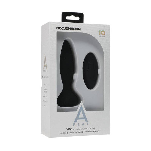 Rechargeable Silicone Anal Plug - A-Play Adventurous by Doc Johnson 