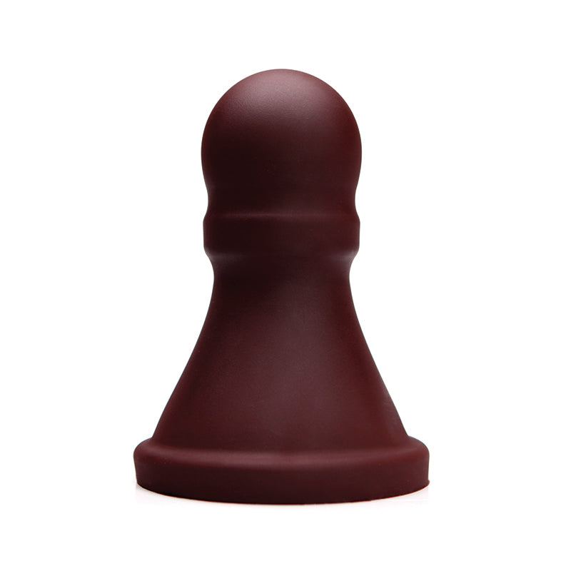 Tantus The Pawn XL Premium Silicone Stretching Plug - Firm - Oxblood