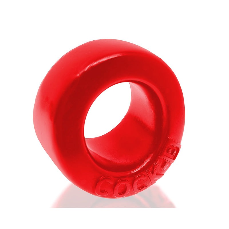 Red Oxballs Cock-B Bulge silicone cockring with enhanced bulge design for comfortable wear and extended pleasure