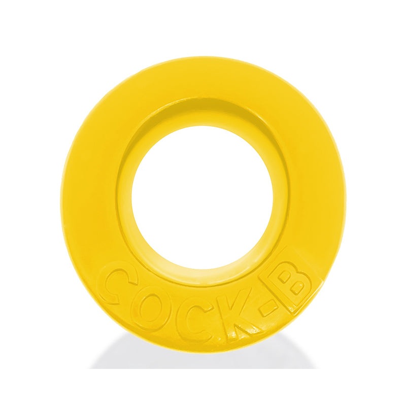 Yellow Oxballs Cock-B Bulge silicone cockring with raised design for enhanced comfort and pleasure