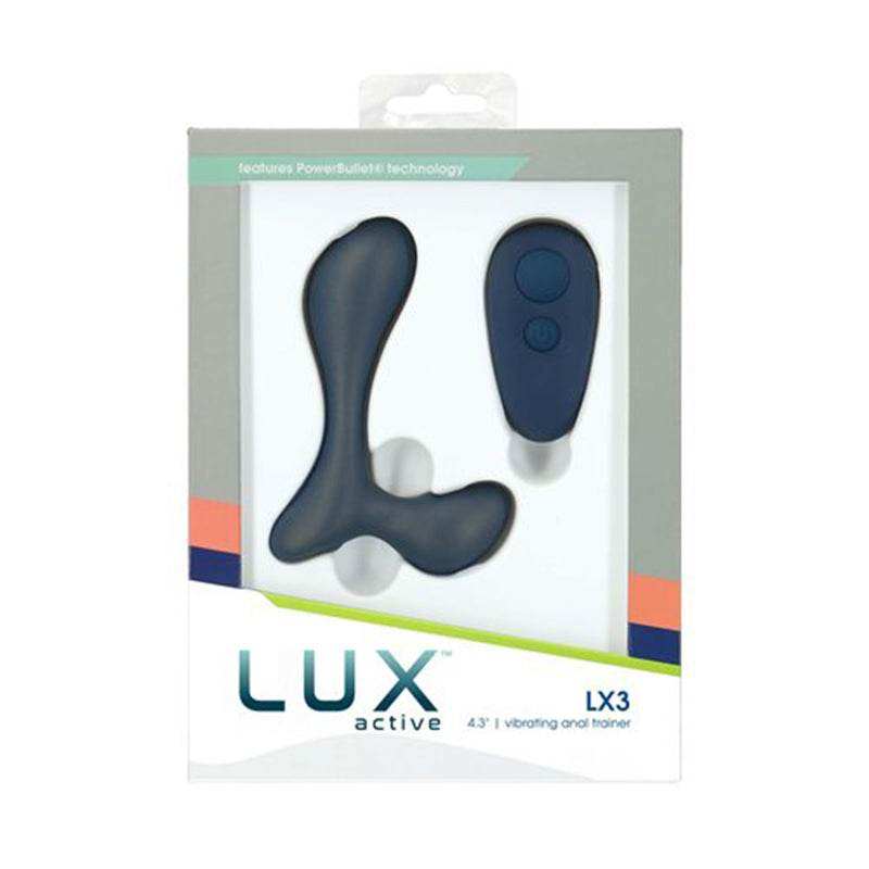 Lux Active LX3 4.3 in. Vibrating Anal Trainer Silicone Black