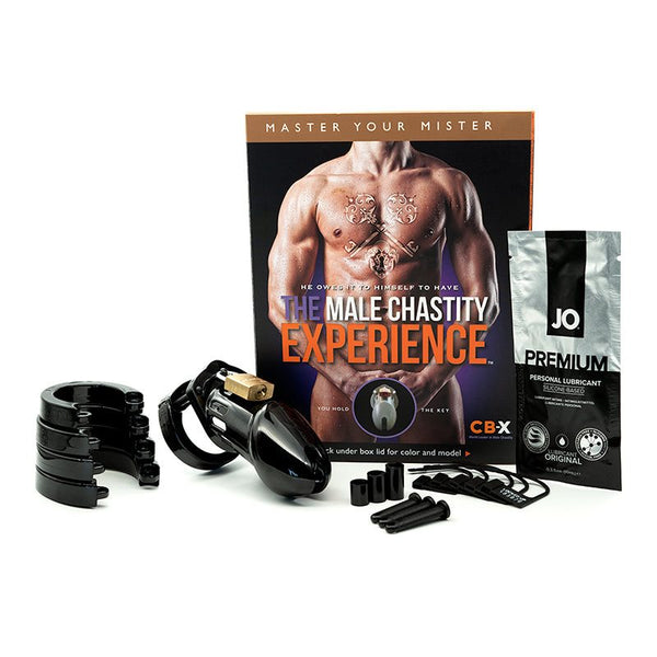 CB-6000 Black Male Chastity Kit