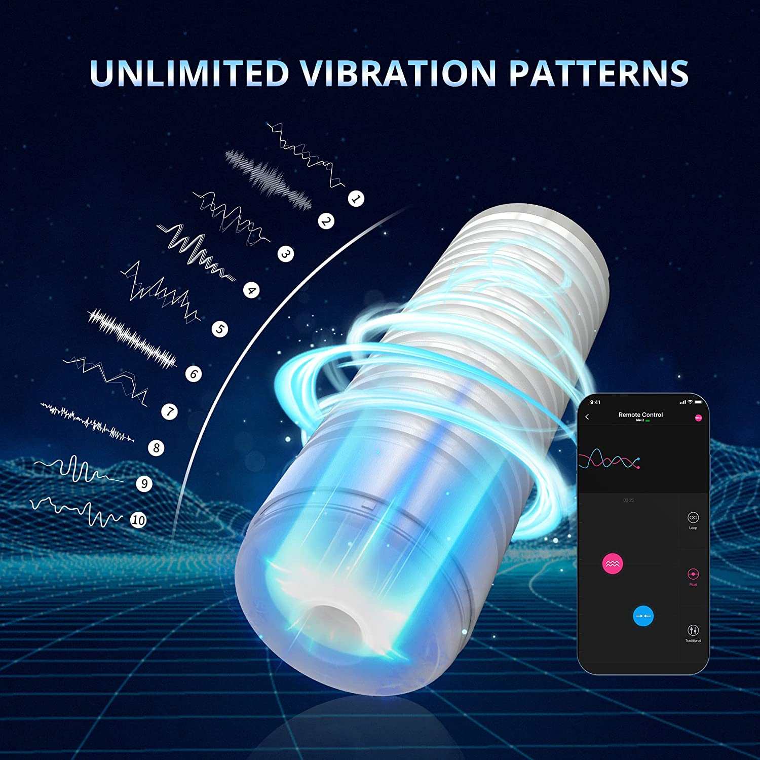 Lovense Max 2 App-Controlled Stroker with unlimited vibration patterns and interactive app features.