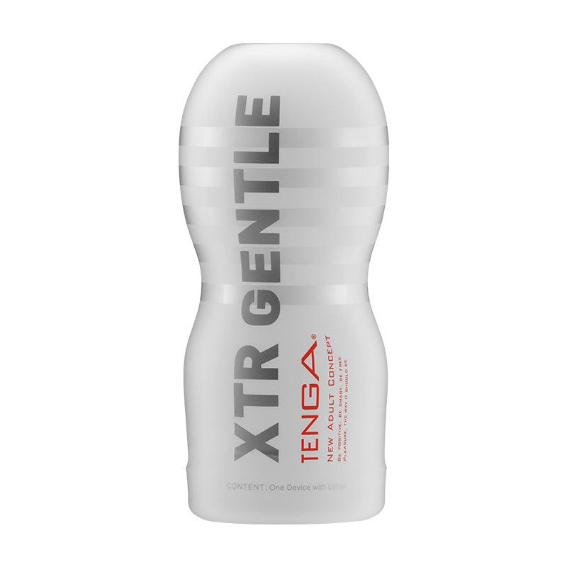 Tenga Original Vacuum Cup Extra Gentle Stroker with vacuum suction design for enhanced pleasure.