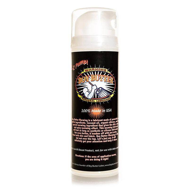 Boy Butter Warming Personal Lube - 5 oz bottle with warming sensation for enhanced pleasure.