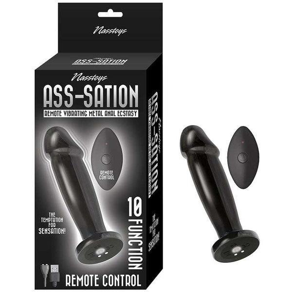 Vibrating Metal Anal Plug by Nasstoys - With Remote Control 