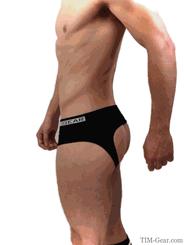 TIMGEAR Black Jock Brief offering sleek design, comfort, and support.