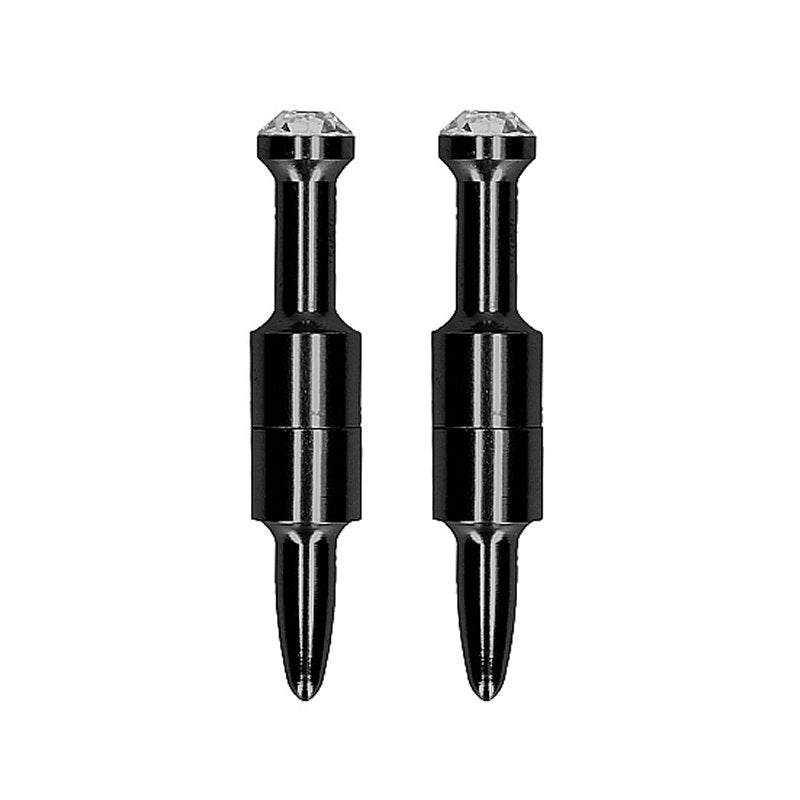 Ouch Magnetic Nipple Clamps - Diamond Pin - Black