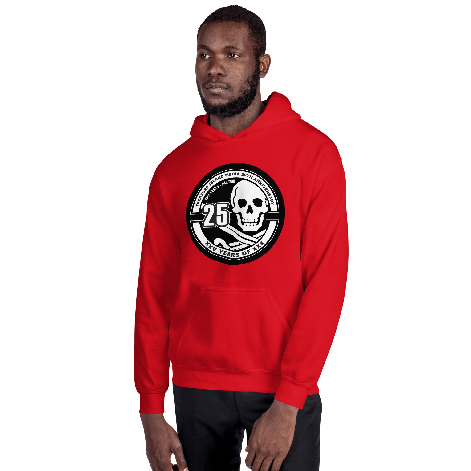 TIM 25th Anniversary Circle Logo Hoodie - Exclusive TIM Apparel - Red