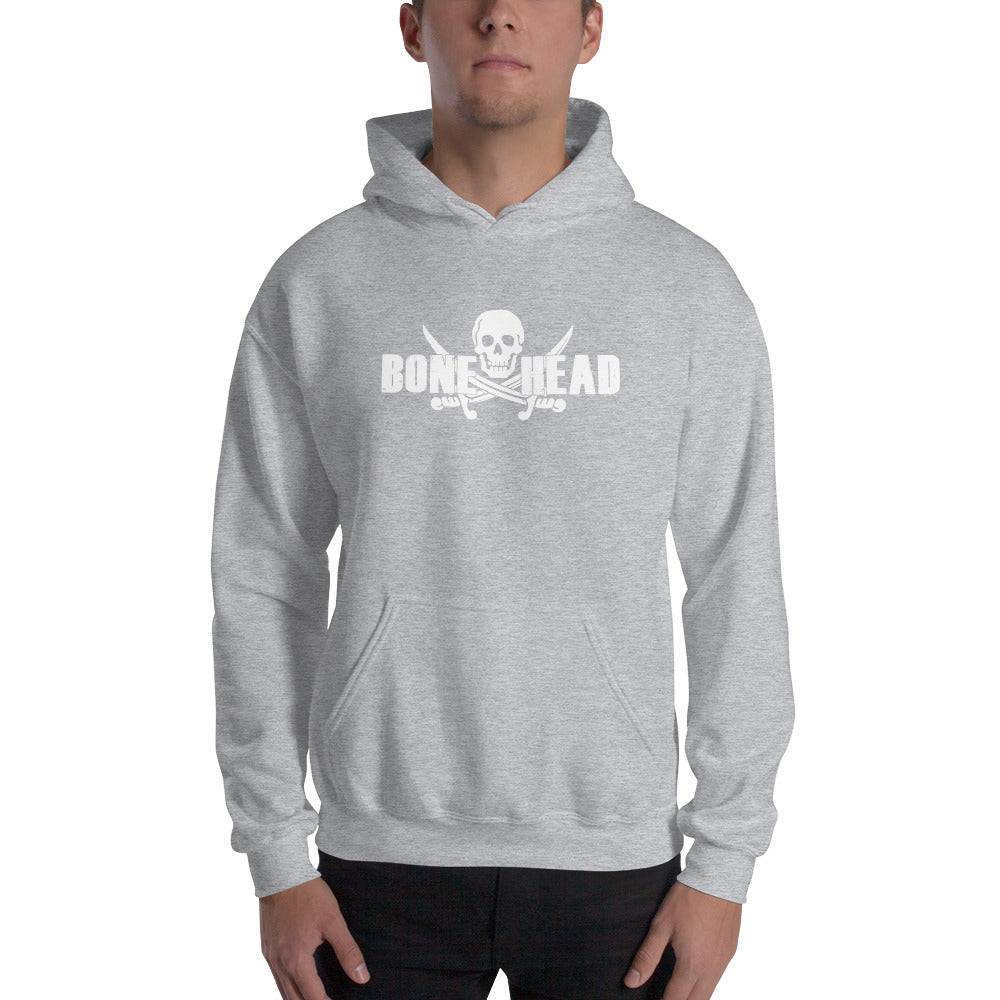 Bone Head Hoodie with skater-inspired design from TIM Collection.