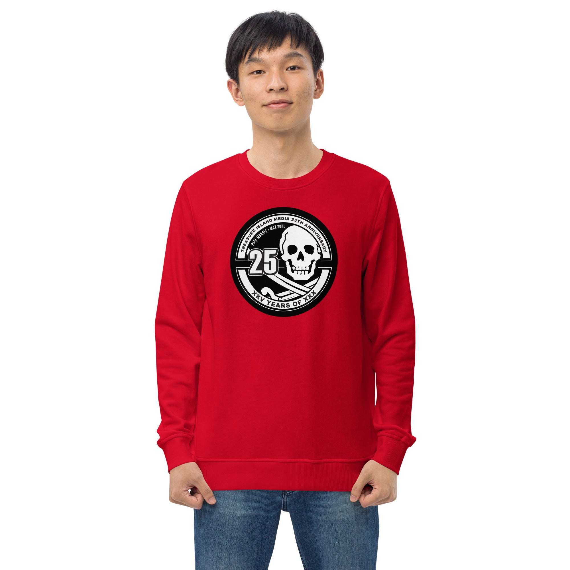 Tim 25th Anniversary Organic Crew Neck Pullover Sweatshirt