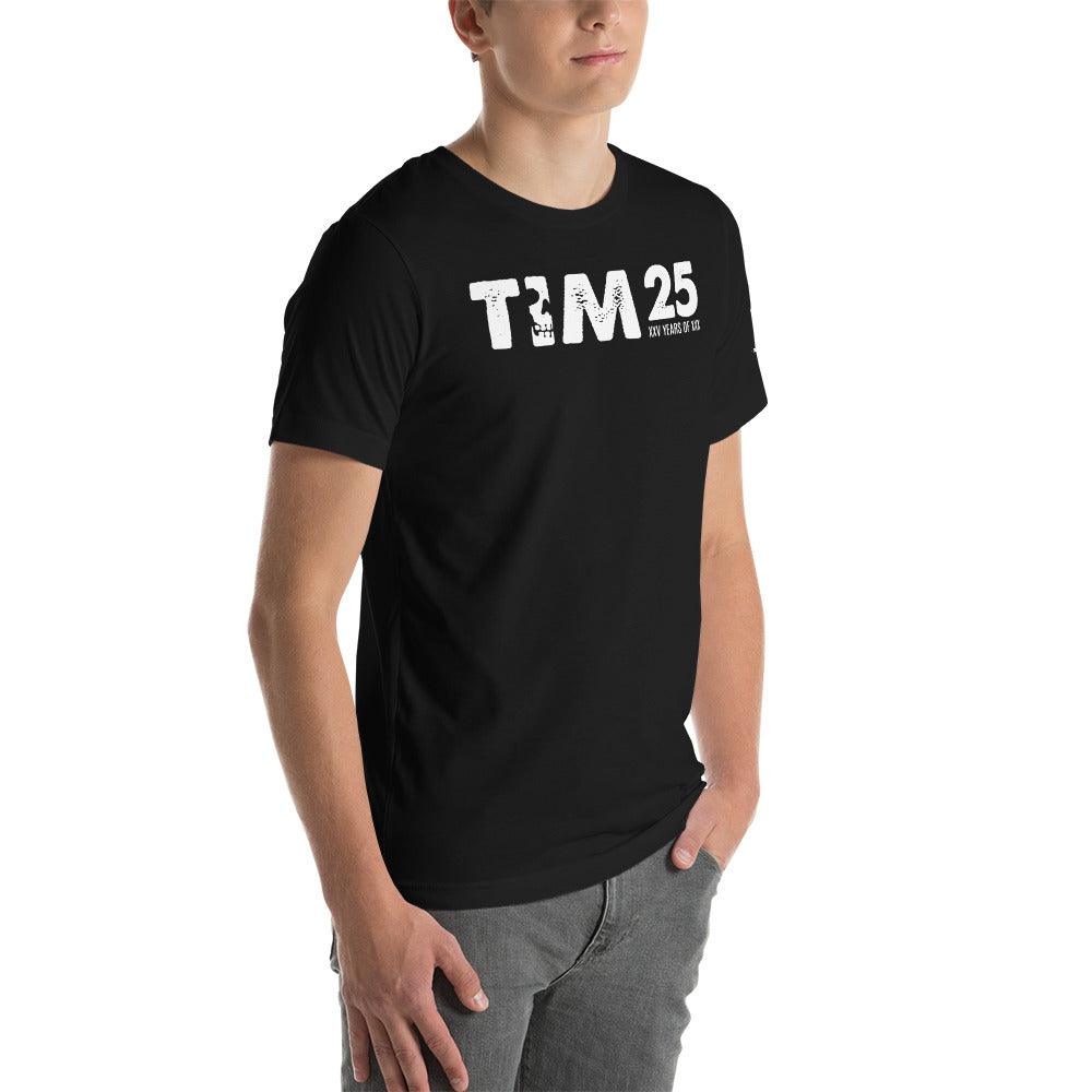 TIM 25th Anniversary T-Shirt with exclusive design and iconic TIM logo.