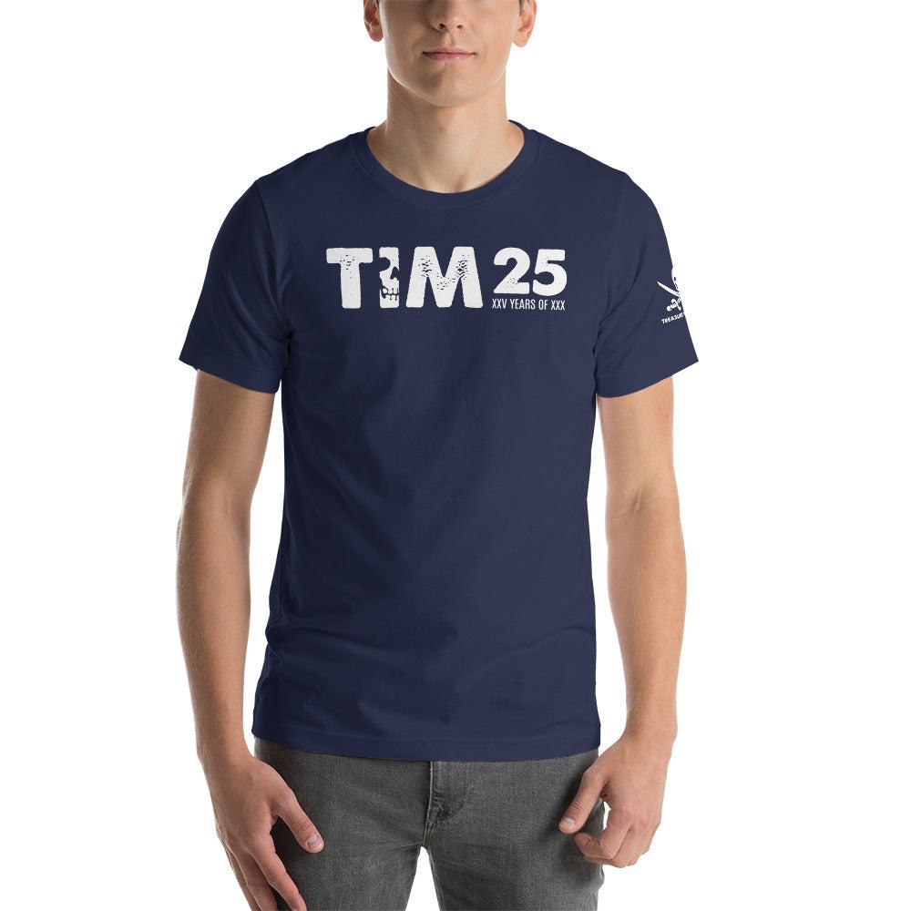 TIM 25th Anniversary T-Shirt featuring exclusive design and TIM logo.