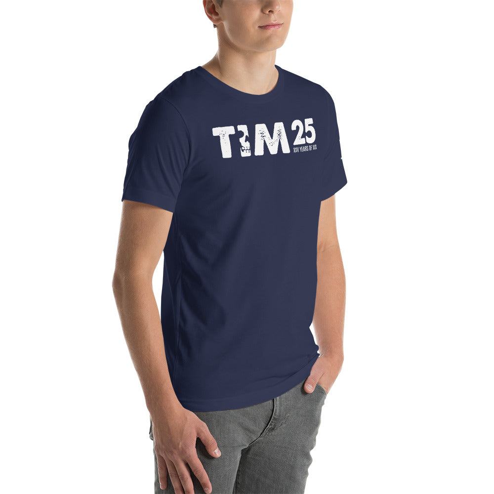 TIM 25th Anniversary T-Shirt with exclusive design and TIM logo.