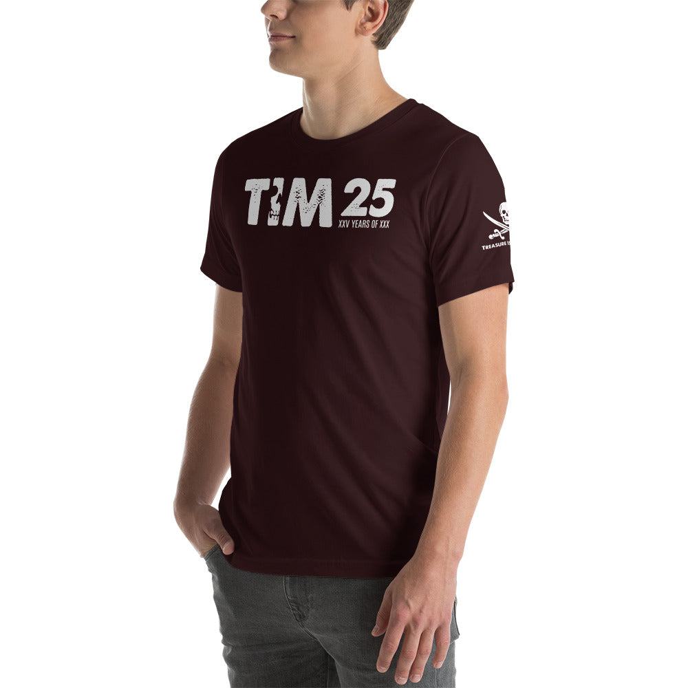 TIM 25th Anniversary T-Shirt featuring exclusive design and TIM logo.