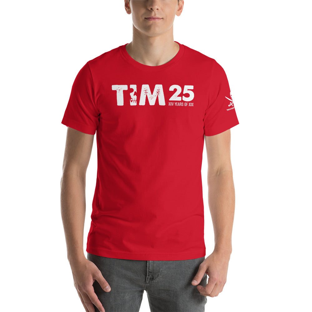 TIM 25th Anniversary T-Shirt with exclusive design and TIM logo.