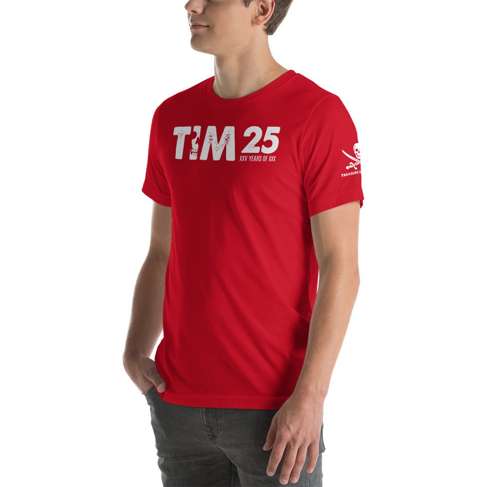 TIM 25th Anniversary T-Shirt featuring the TIM logo and exclusive design.